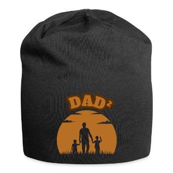 Dad² 2 Sons Brown - Jersey-Beanie - Schwarz - Vorne