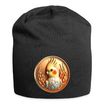 Médaille (05) - Bonnet en jersey - noir - Devant