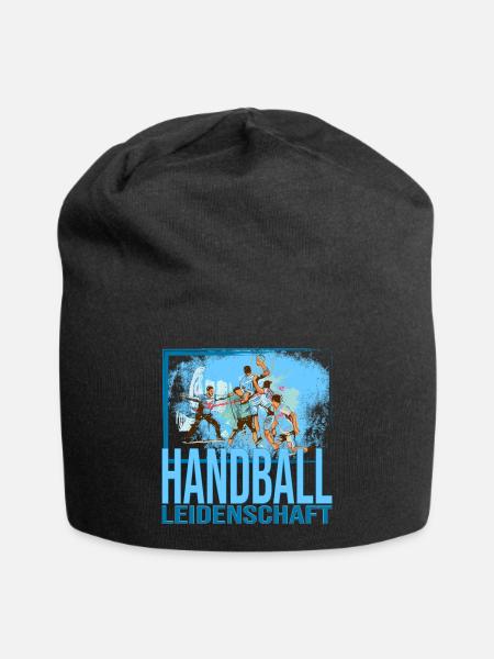 Handball Leidenschaft - Jersey-Beanie - Schwarz