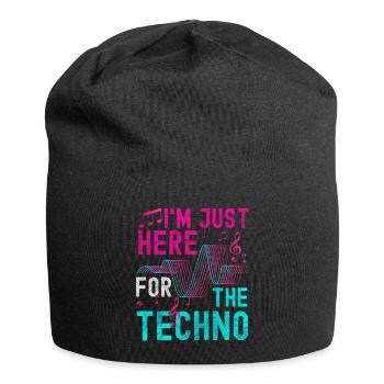 Techno Electro Dancing Jumpstyle - Bonnet en jersey - noir - Devant