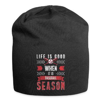 Sport Baseballschläger Spiel USA - Jersey-Beanie - Schwarz - Vorne