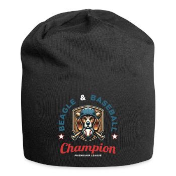 Fan of baseball, beagles and America - Jersey Beanie - black - Front