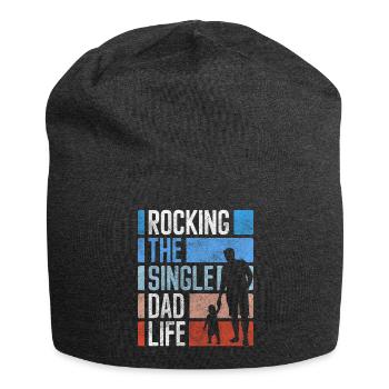 Alleinstehend Beziehungsstatus Humor - Jersey-Beanie - Anthrazit - Vorne