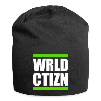 world citizen - Wrld ctizn - Bonnet en jersey - noir - Devant