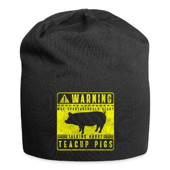 Schwein zucht - Jersey-Beanie - Schwarz - Vorne