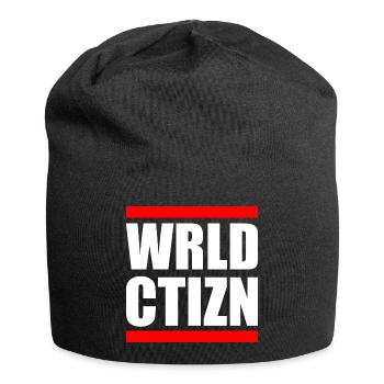 Wrld ctizn - world citizen - Bonnet en jersey - noir - Devant
