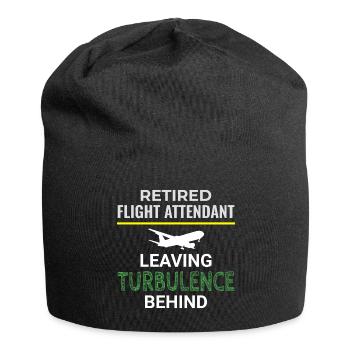 Flugbegleiter im Ruhestand Flugbegleiter Flugbegleiter - Jersey-Beanie - Schwarz - Vorne