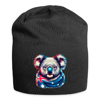 Koala - Jersey-Beanie - Schwarz - Vorne
