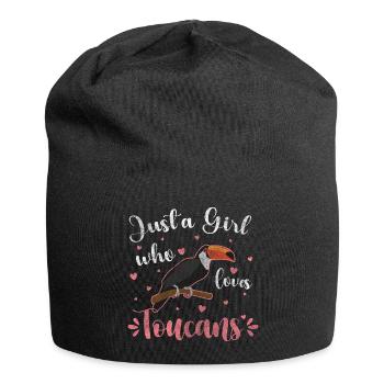 Tukan Tropen Schnabel Fliegen - Jersey-Beanie - Schwarz - Vorne