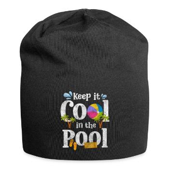 Swimming Pool Tauchen Sommer Badehose - Jersey-Beanie - Schwarz - Vorne