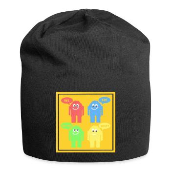 Drôles d’hommes - Bonnet en jersey - noir - Devant