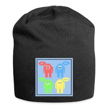 Drôles d’hommes - Bonnet en jersey - noir - Devant