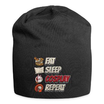 Cosplay Hobby Gaming Cute - Jersey Beanie - black - Front