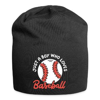 Baseball-Liebhaber Baseball-Spieler - Jersey-Beanie - Schwarz - Vorne