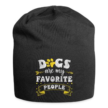 Hund Bester Freund Tier Hundeerziehung - Jersey-Beanie - Schwarz - Vorne