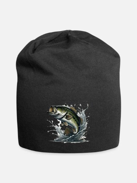 Zander - Jersey-Beanie - Schwarz