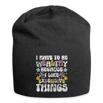 Reichtum Leben Millionär Spirit - Jersey-Beanie - Schwarz - Vorne