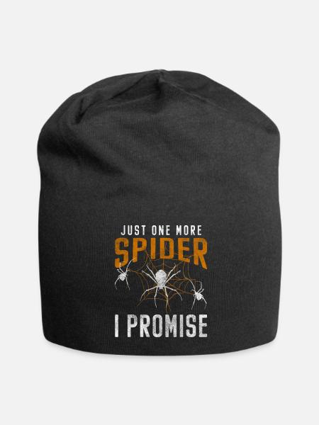 Spinnen Arachnide Giftig Phobie - Jersey-Beanie - Schwarz