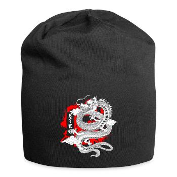 Culture mythical creatures mythology koi - Jersey Beanie - black - Front