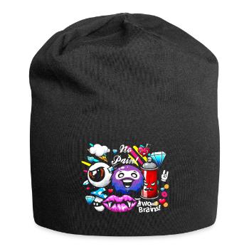 Pulvérisateur de graffitis Boombox - Bonnet en jersey - noir - Devant