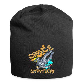 Street Art Spray Can Rapper Cool - Jersey Beanie - black - Front