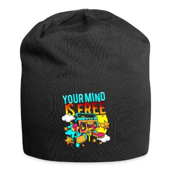 Graffiti Rapper Street Style - Jersey Beanie - black - Front