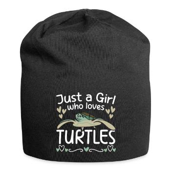 Turtle Sea Turtle Aquarium Species Conservation - Jersey Beanie - black - Front