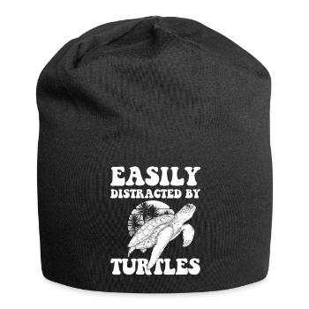 Turtle Animal - Jersey Beanie - black - Front