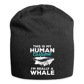 Meer Ozean Meeresleben Taucher - Jersey-Beanie - Schwarz - Vorne