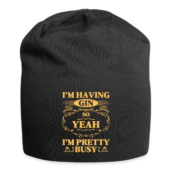 Gin Party Boisson Anniversaire - Bonnet en jersey - noir - Devant