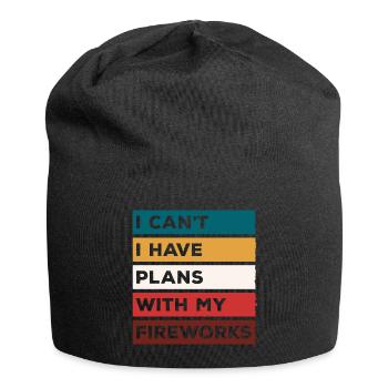 Feuerwerk Pyrotechniker Raketen Fankurve - Jersey-Beanie - Schwarz - Vorne