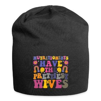Ernährungsberater Fitness Beratung - Jersey-Beanie - Schwarz - Vorne