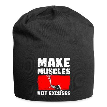 Crosstrainer Fitness Muskelaufbau - Jersey-Beanie - Schwarz - Vorne