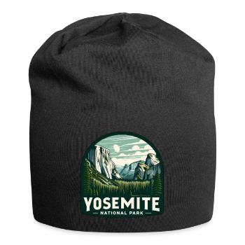 Yosemite National Park Mountain Landscape Nature - Jersey Beanie - black - Front