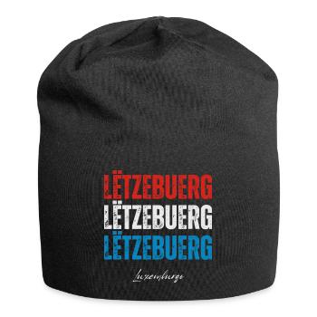 Flag of Luxembourg, Luxembourg pride - Jersey Beanie - black - Front