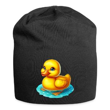 Ente Ente Ente Ente Ente - Jersey-Beanie - Schwarz - Vorne