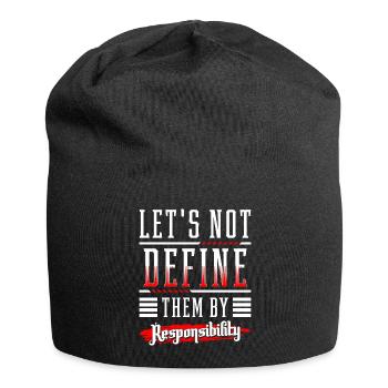 Journée de l’homme : Journée d’honneur du festival - Bonnet en jersey - noir - Devant
