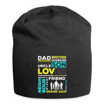 Hommes modèle petit ami cadeau - Bonnet en jersey - noir - Devant