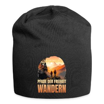 Pfade der Freiheit - Jersey-Beanie - Schwarz - Vorne