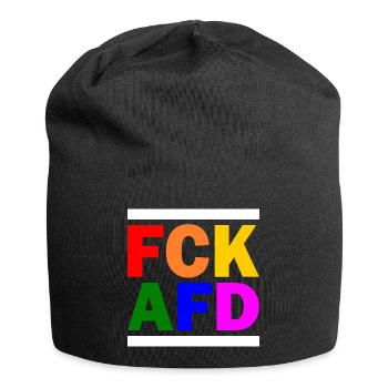 Fck afd - Jersey-Beanie - Schwarz - Vorne
