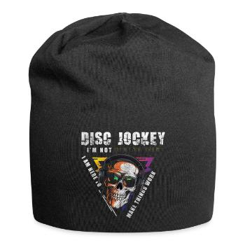 Discjockey Disco Stimmung - Jersey-Beanie - Schwarz - Vorne