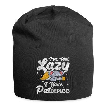 Koalabär Eukalyptus Zootier Tierschutz - Jersey-Beanie - Schwarz - Vorne