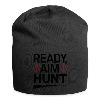 Hirschjagd Saison Hirschjagdsaison für einen - Jersey-Beanie - Schwarz - Vorne