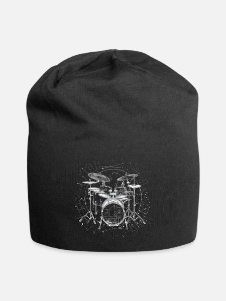 Croquis de tambour - Bonnet en jersey - noir