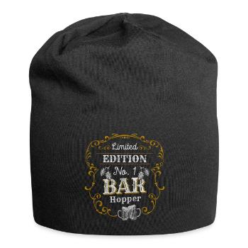 Bar hopping, ivre, anniversaire, discothèque - Bonnet en jersey - noir - Devant