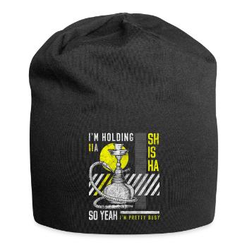 Hookah Tobacco Bubbling - Jersey Beanie - black - Front