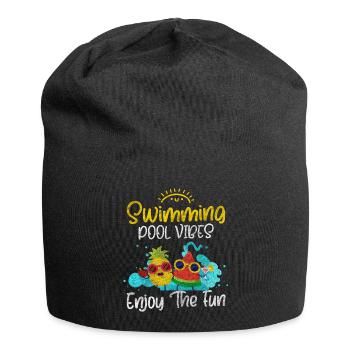 Schwimmer Sportler - Jersey-Beanie - Schwarz - Vorne