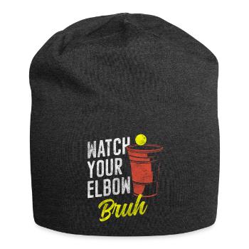 Gagnants de la consommation de bière pong - Bonnet en jersey - charbon - Devant