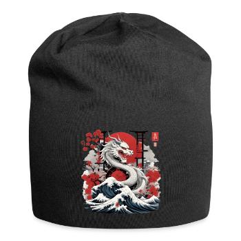 Japanese Dragon - Jersey Beanie - black - Front