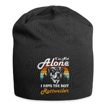 Rottweiler Loyalty Mistress Walk - Jersey Beanie - black - Front